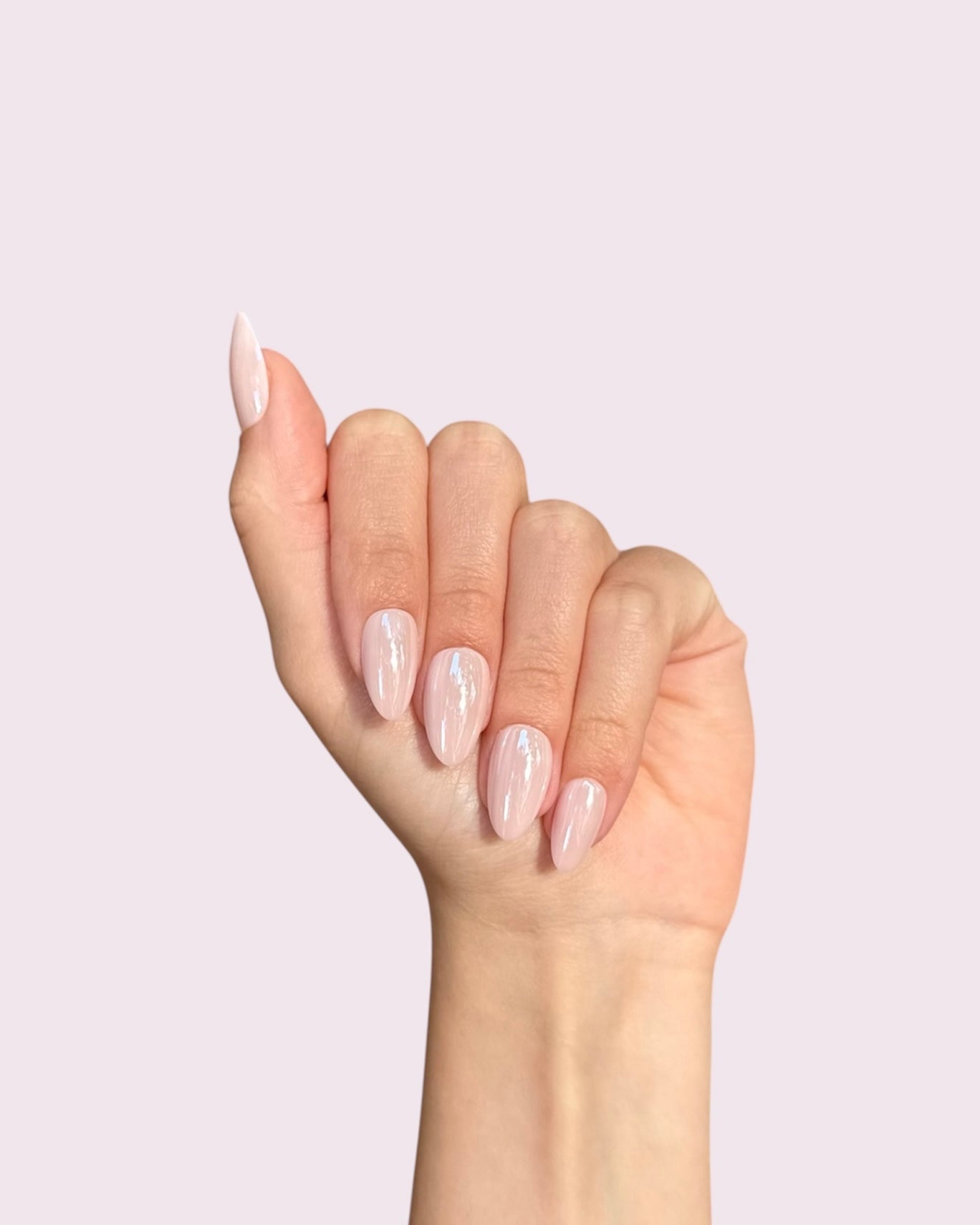 Glazed Almond Nails