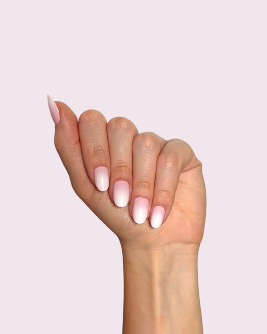 Pink Ombre Nails
