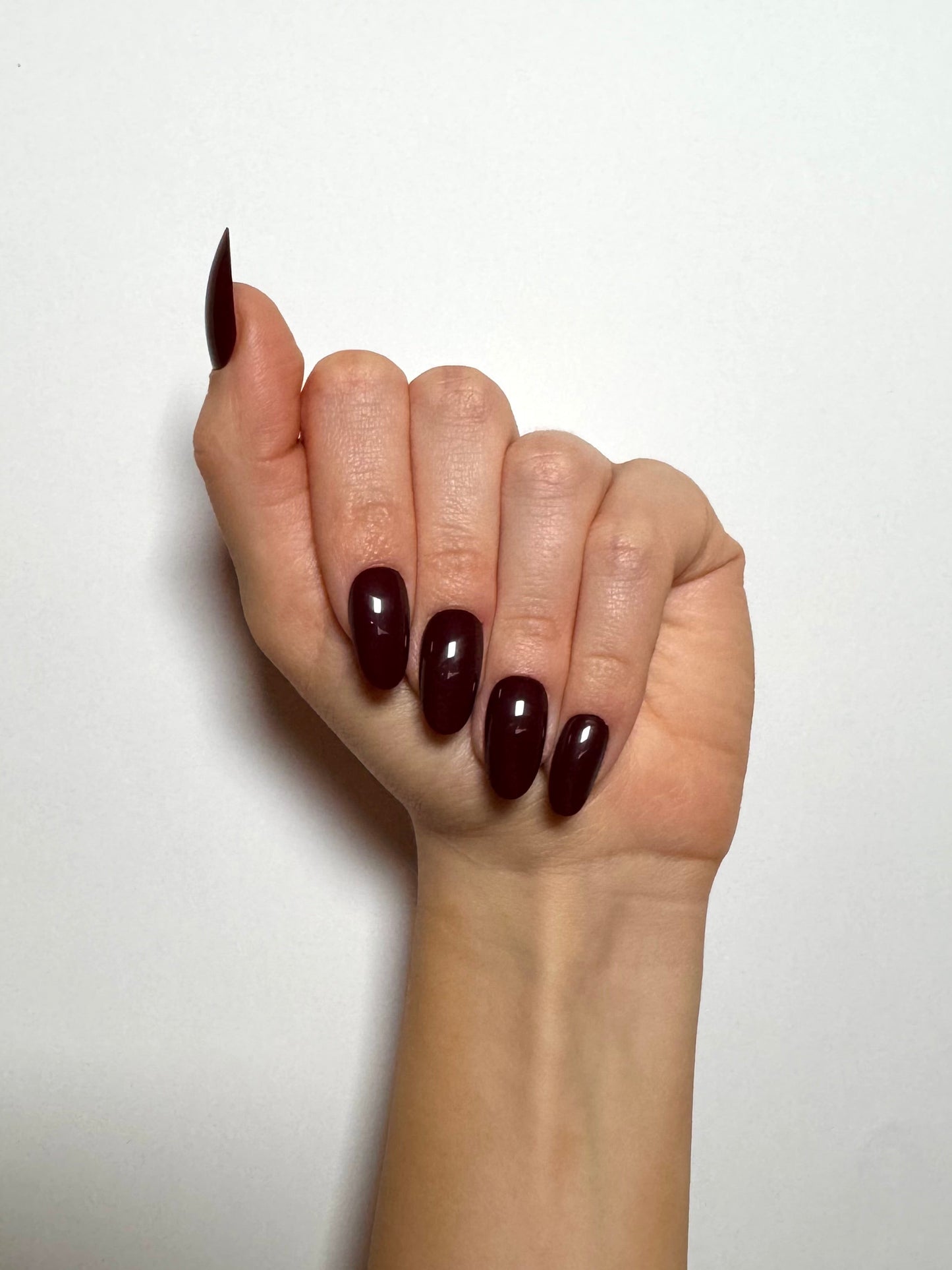 Dark Brown Nails