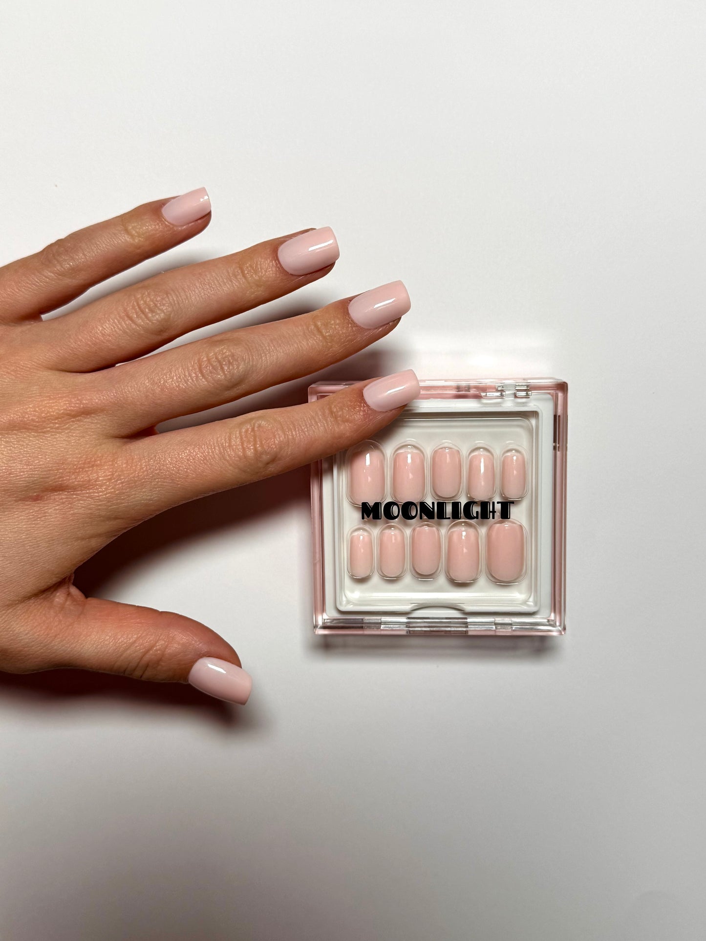 Square Pink Nails