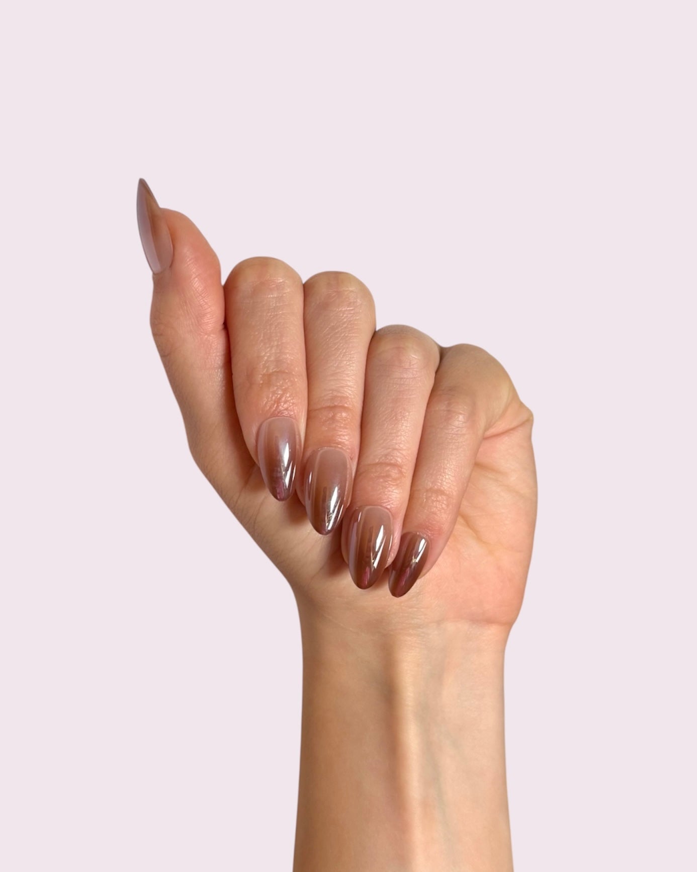 Brown Fade Nails
