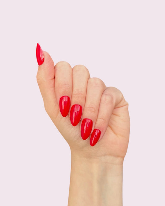 Red Almond Nails