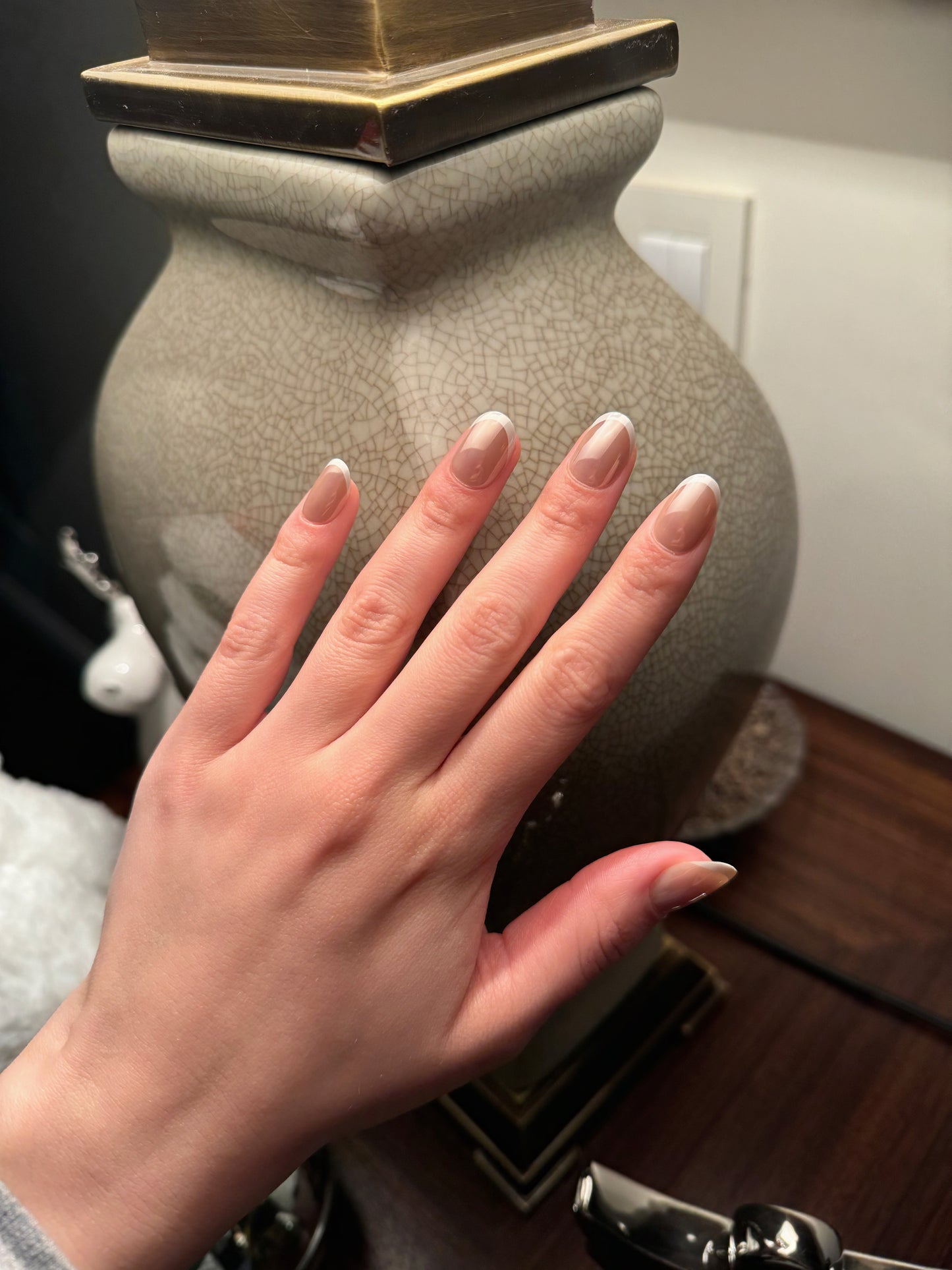 Pearl French Nails