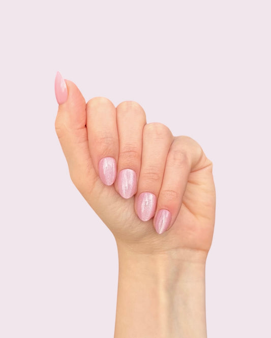 Pink Shine Nails