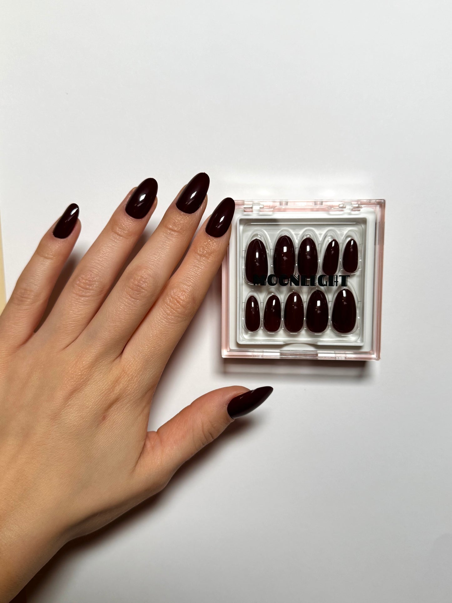Dark Brown Nails