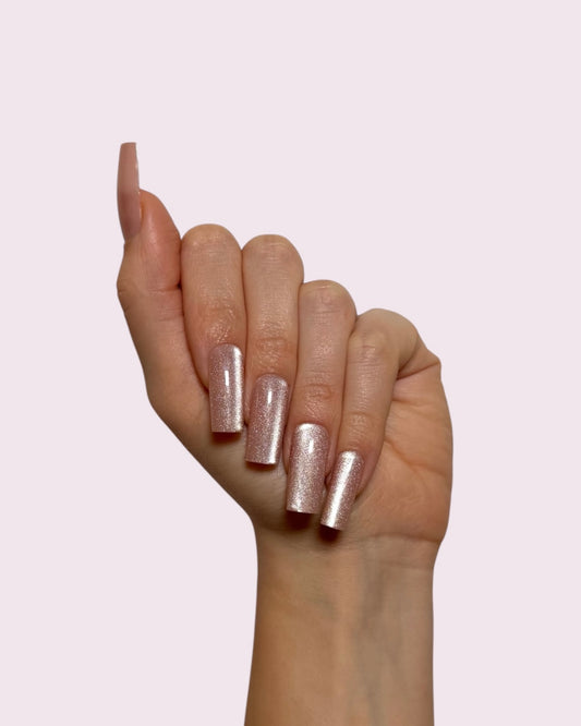 Silver Taupe Nails