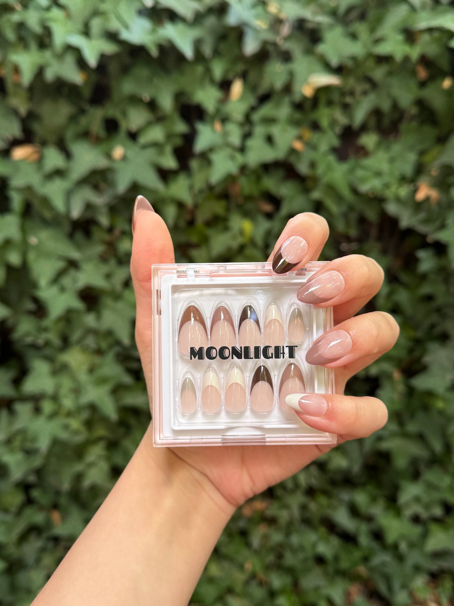 Coffee French Nails