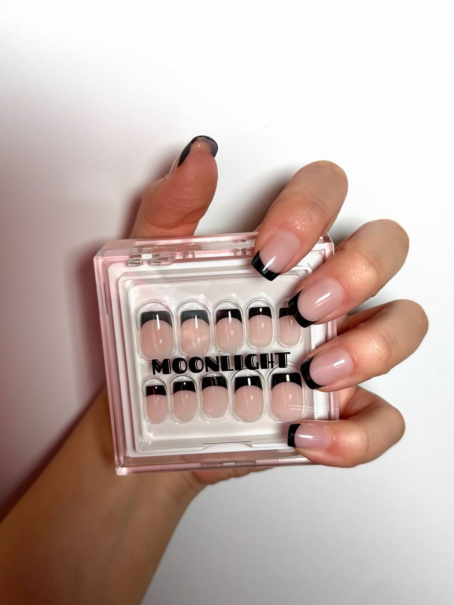Black French Nails