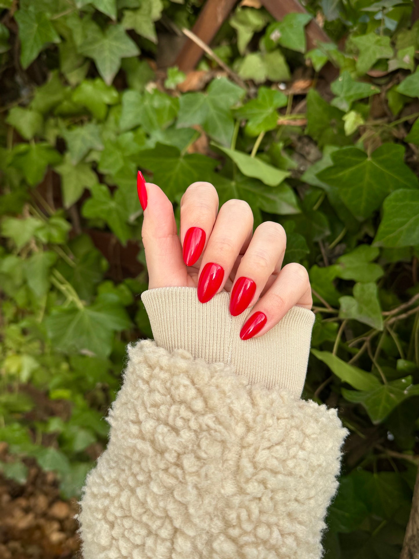Red Almond Nails