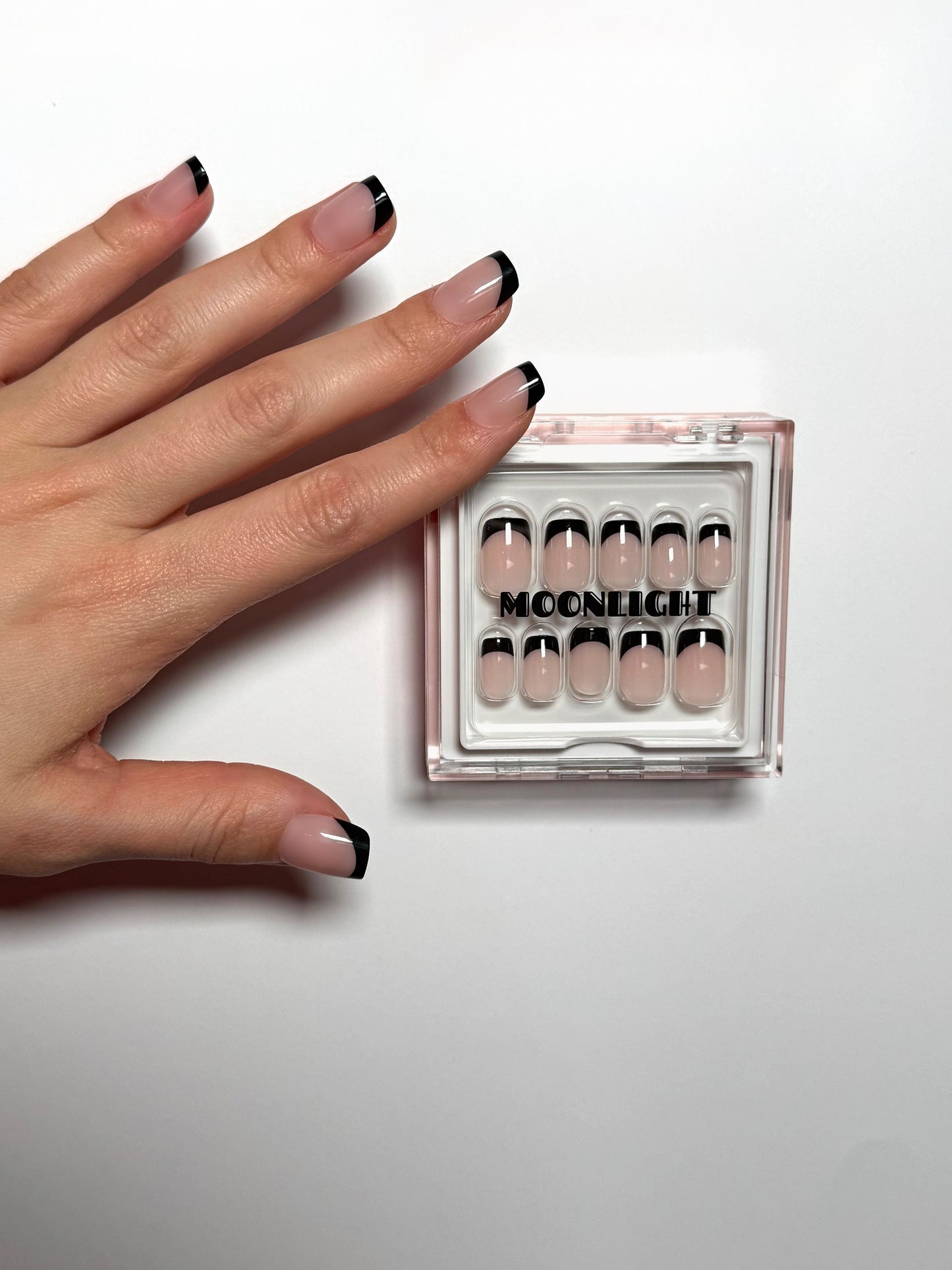 Black French Nails