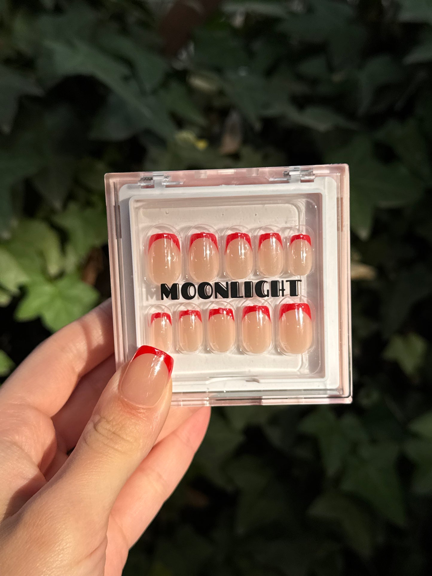 Red French Nails