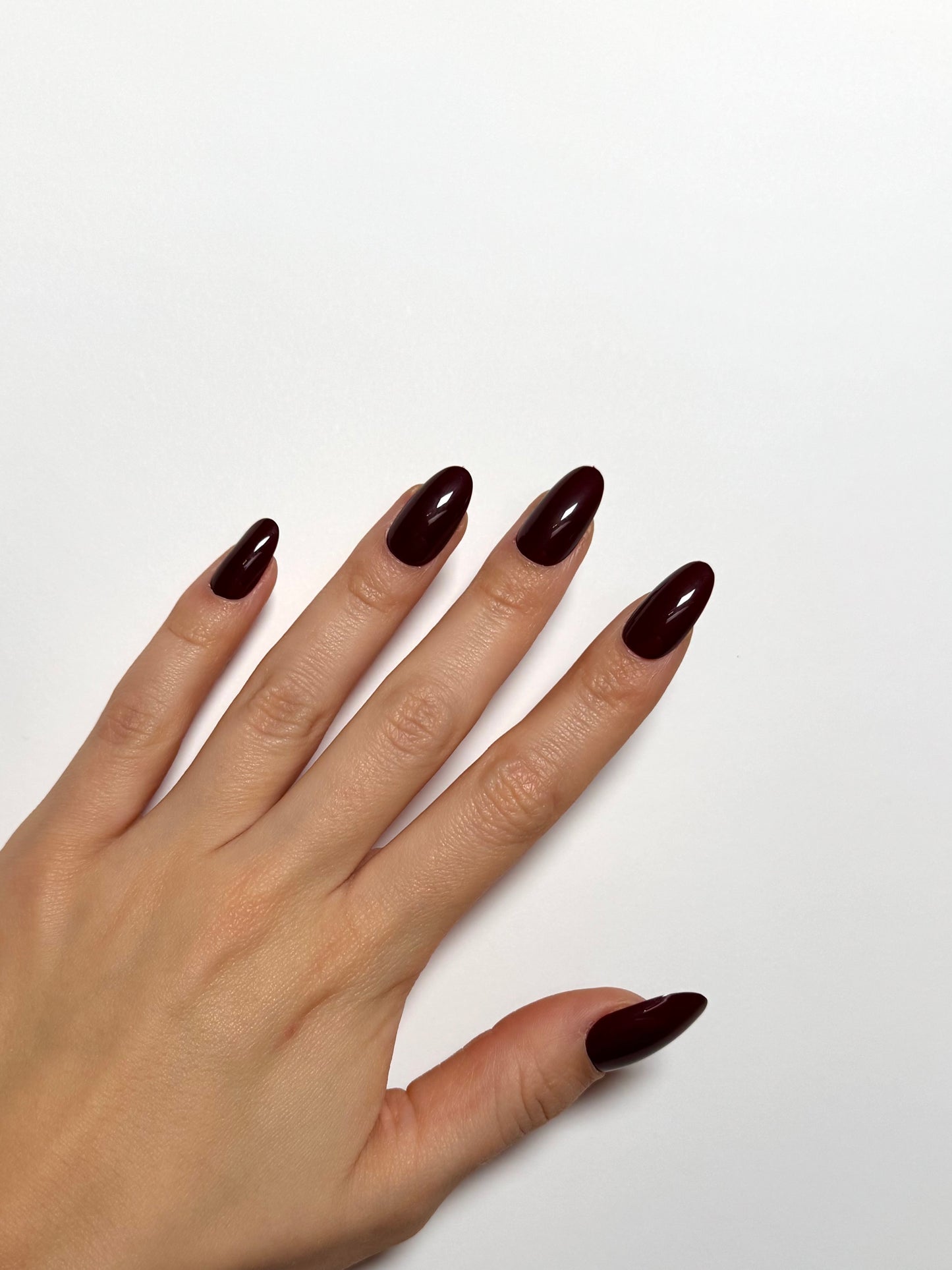 Dark Brown Nails