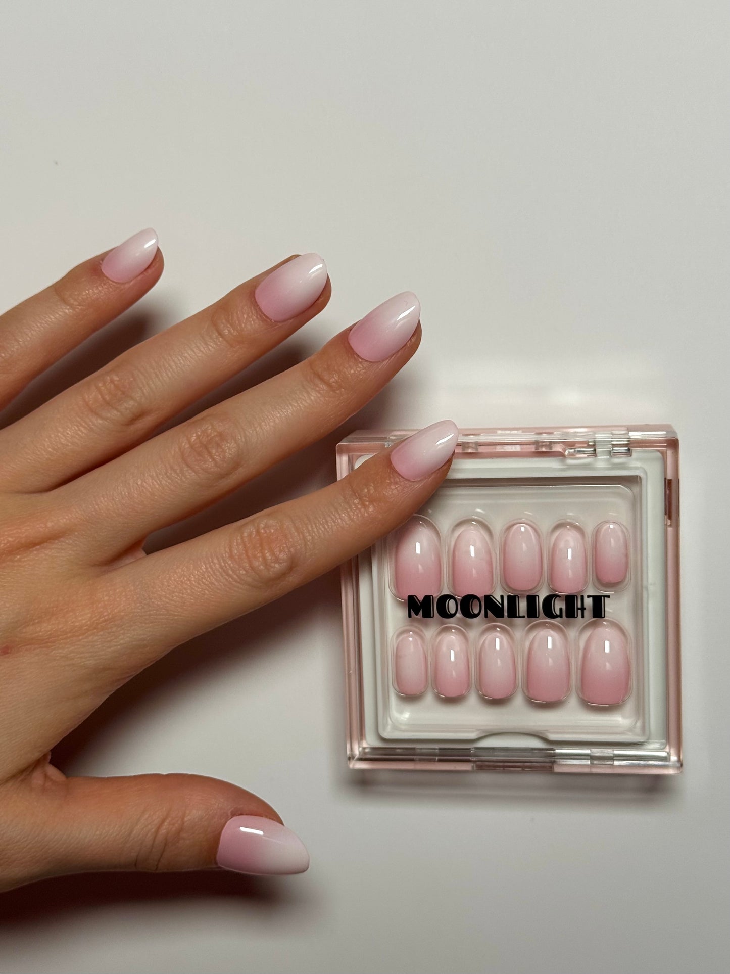 Pink Ombre Nails