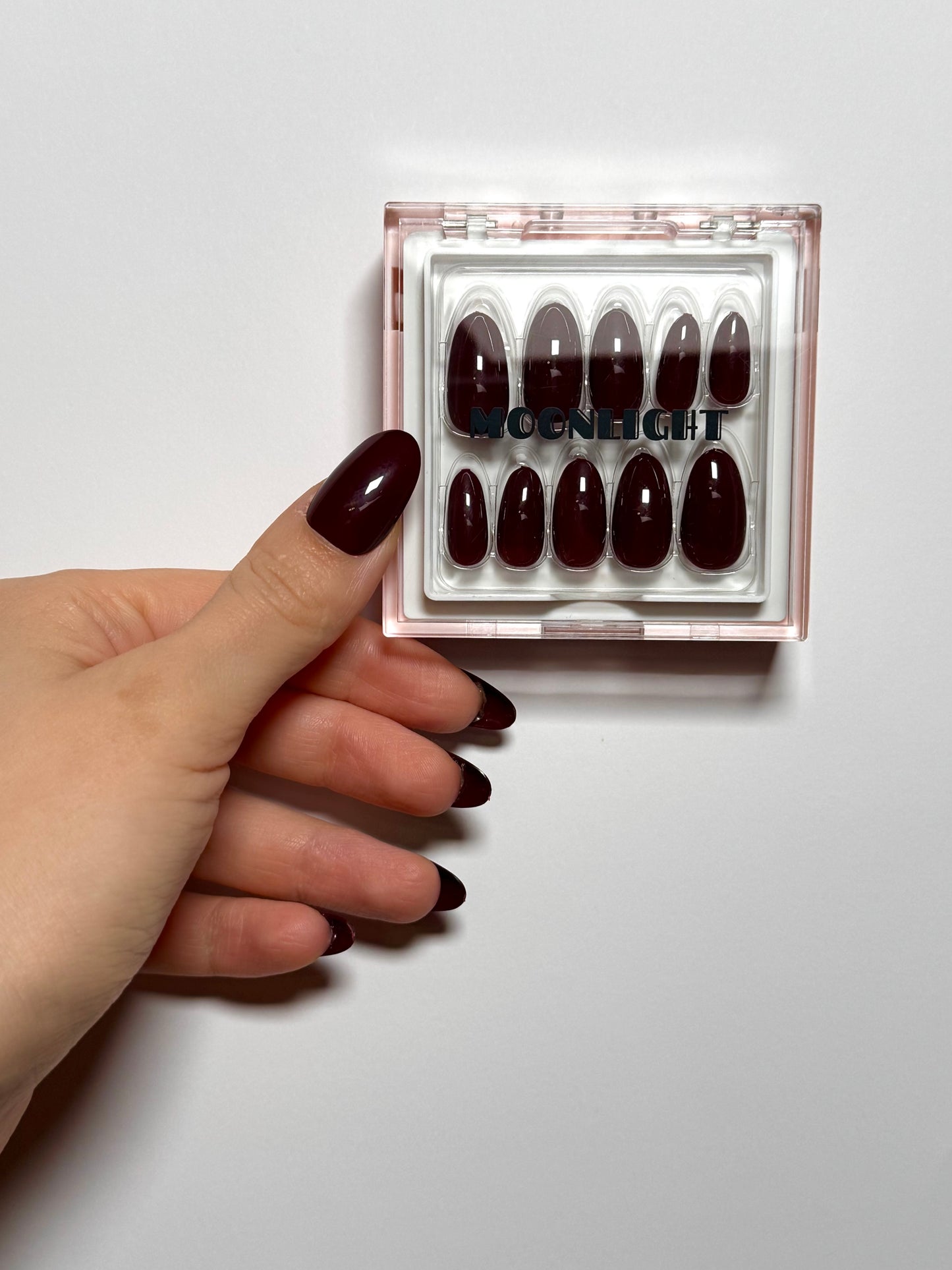 Dark Brown Nails