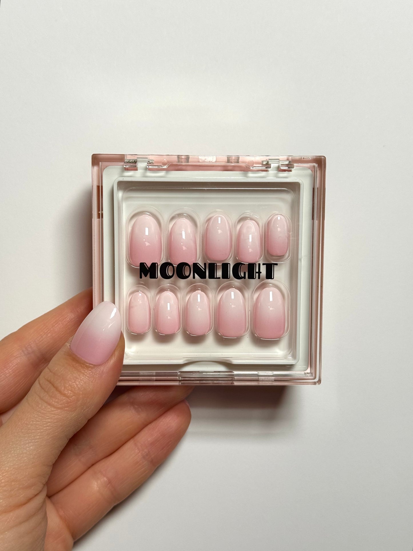 Pink Ombre Nails