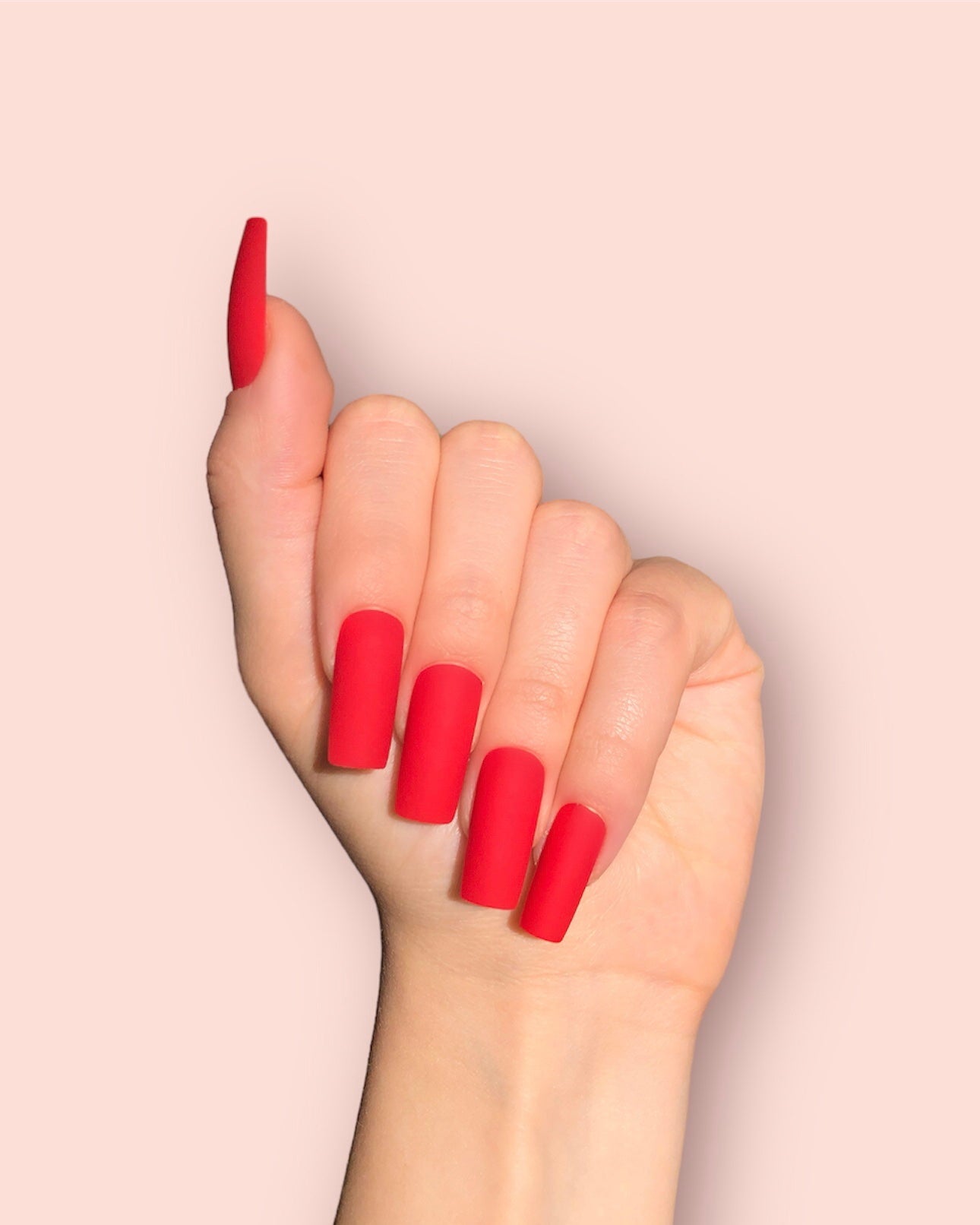 Classy Red Nails