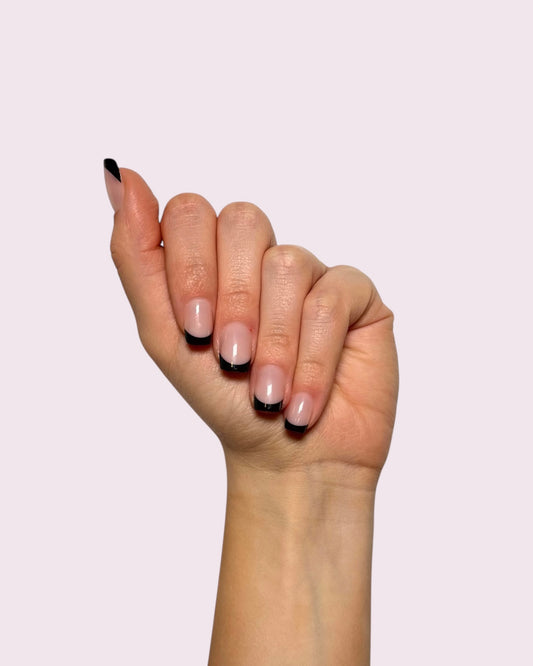 Black French Nails