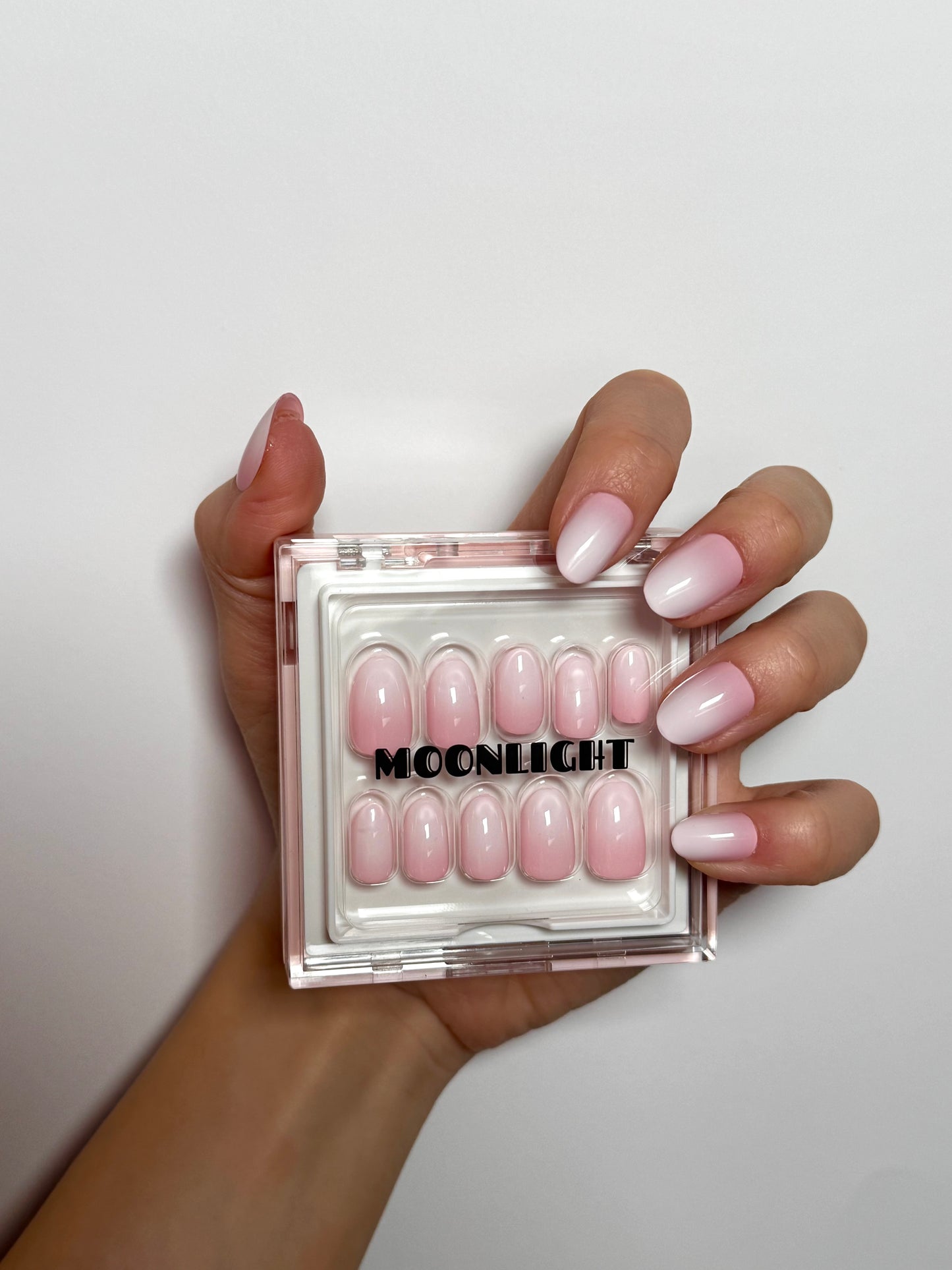 Pink Ombre Nails
