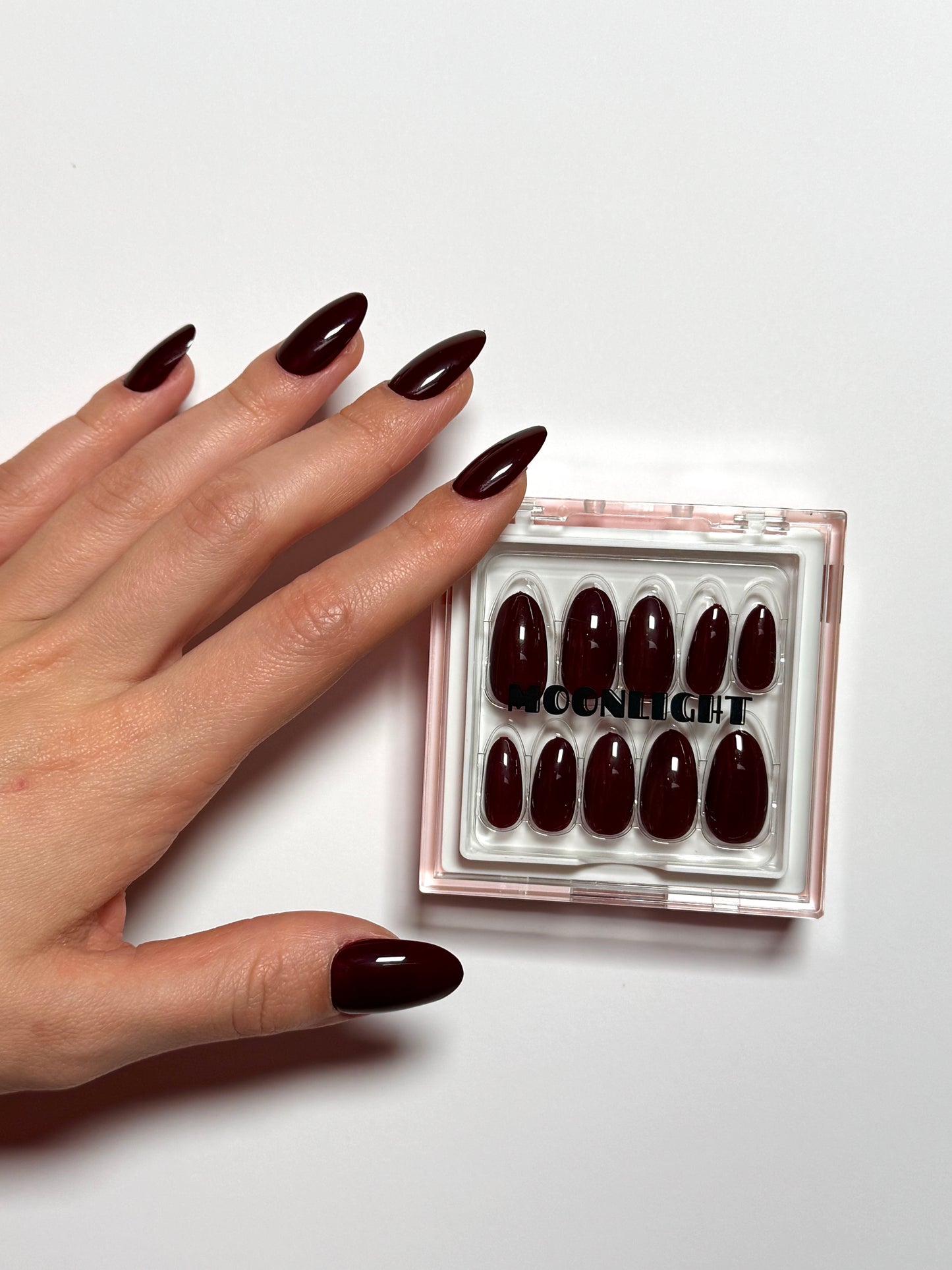 Dark Brown Nails