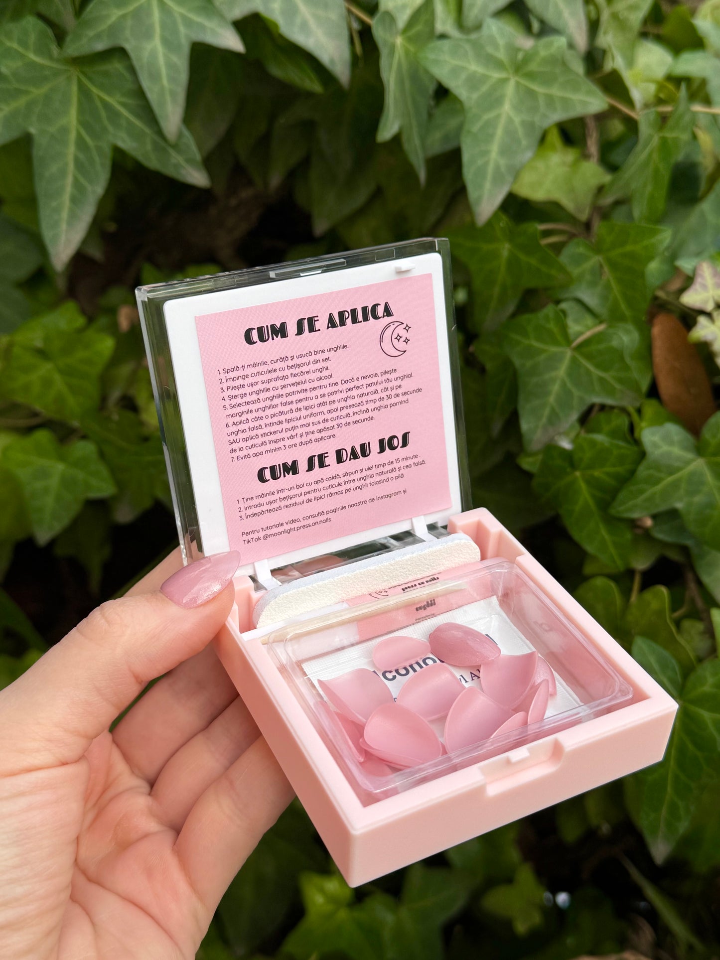 Pink Shine Nails