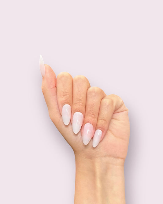 Milky White Nails