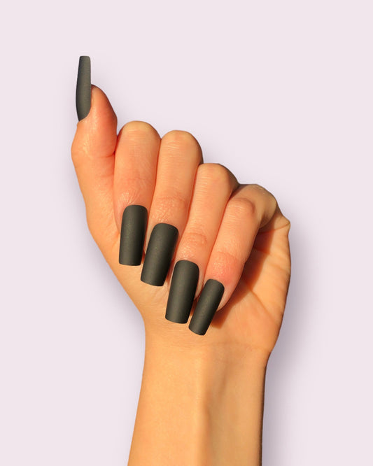 Black Square Nails