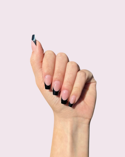 Black French Nails